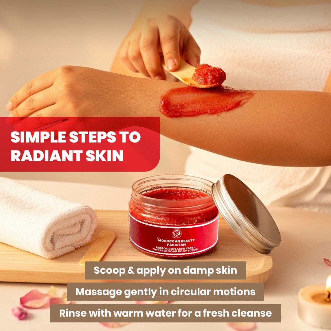 Moroccan Whipped Soap Body Scrub - 200g