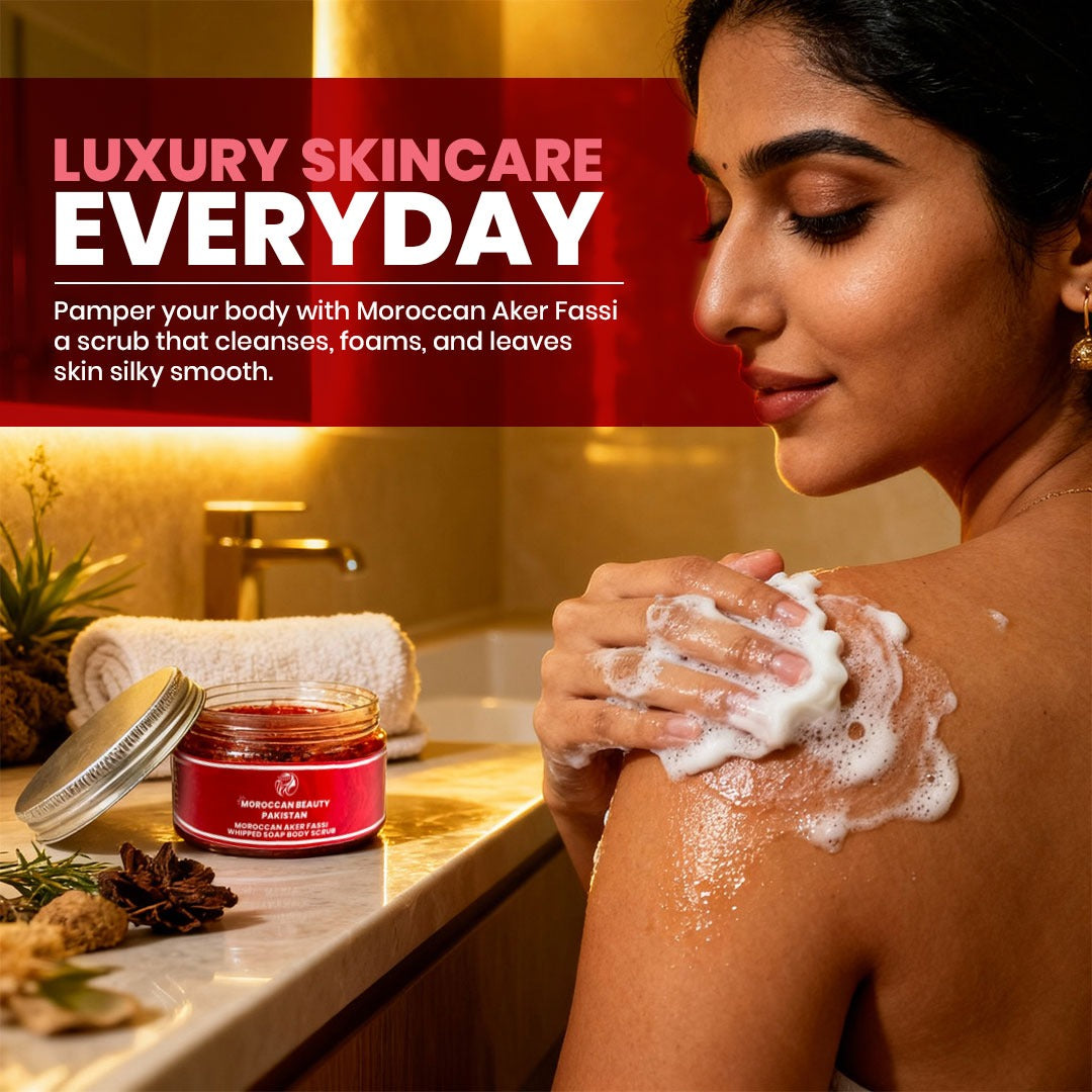 Moroccan Whipped Soap Body Scrub - 200g