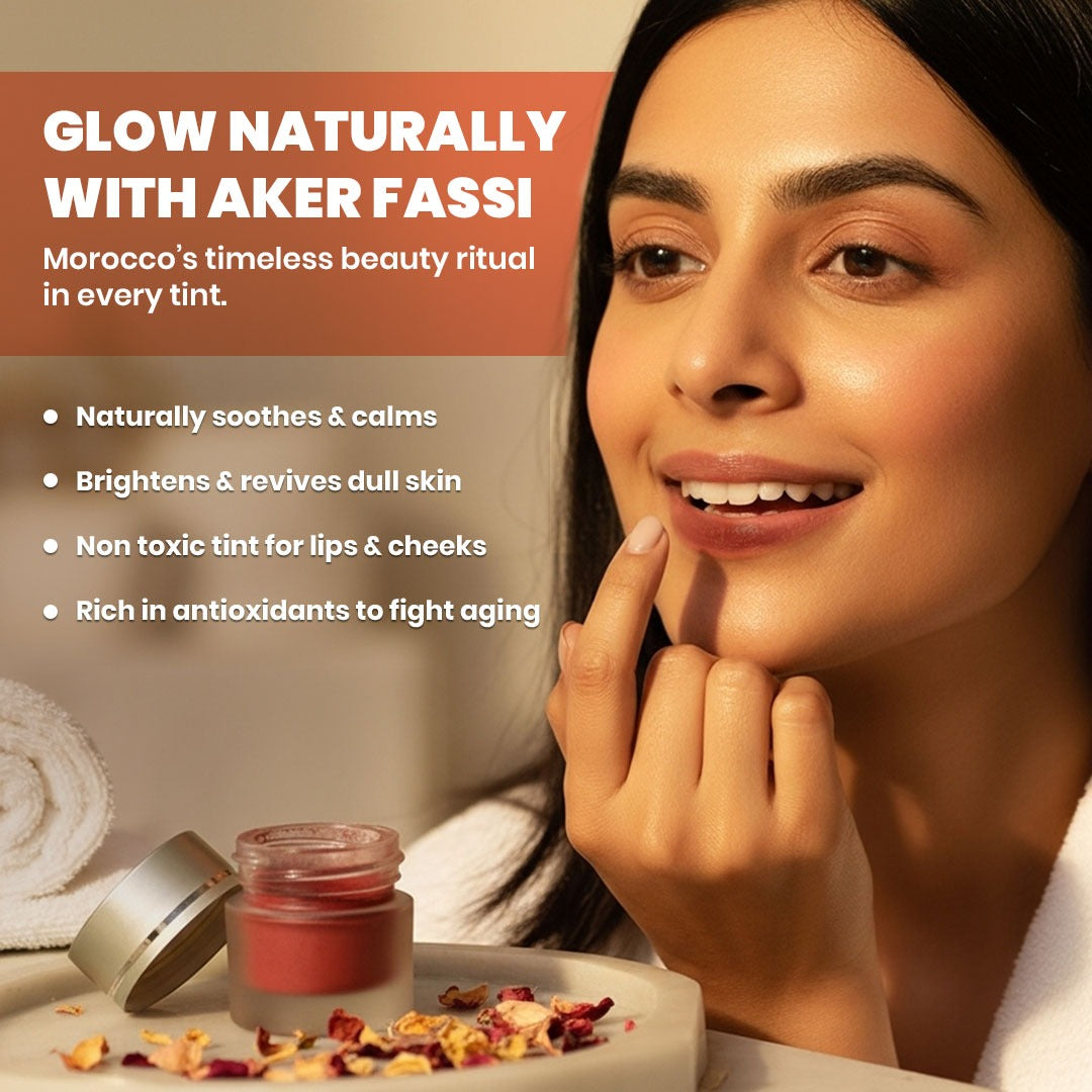 Moroccan Aker Fassi Powder Lip & Cheek Tint